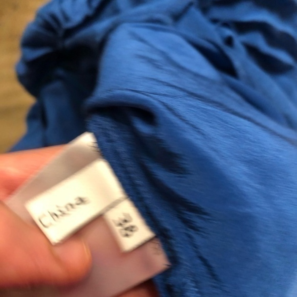 Balenciaga Paris blue silk dress - Picture 11 of 13